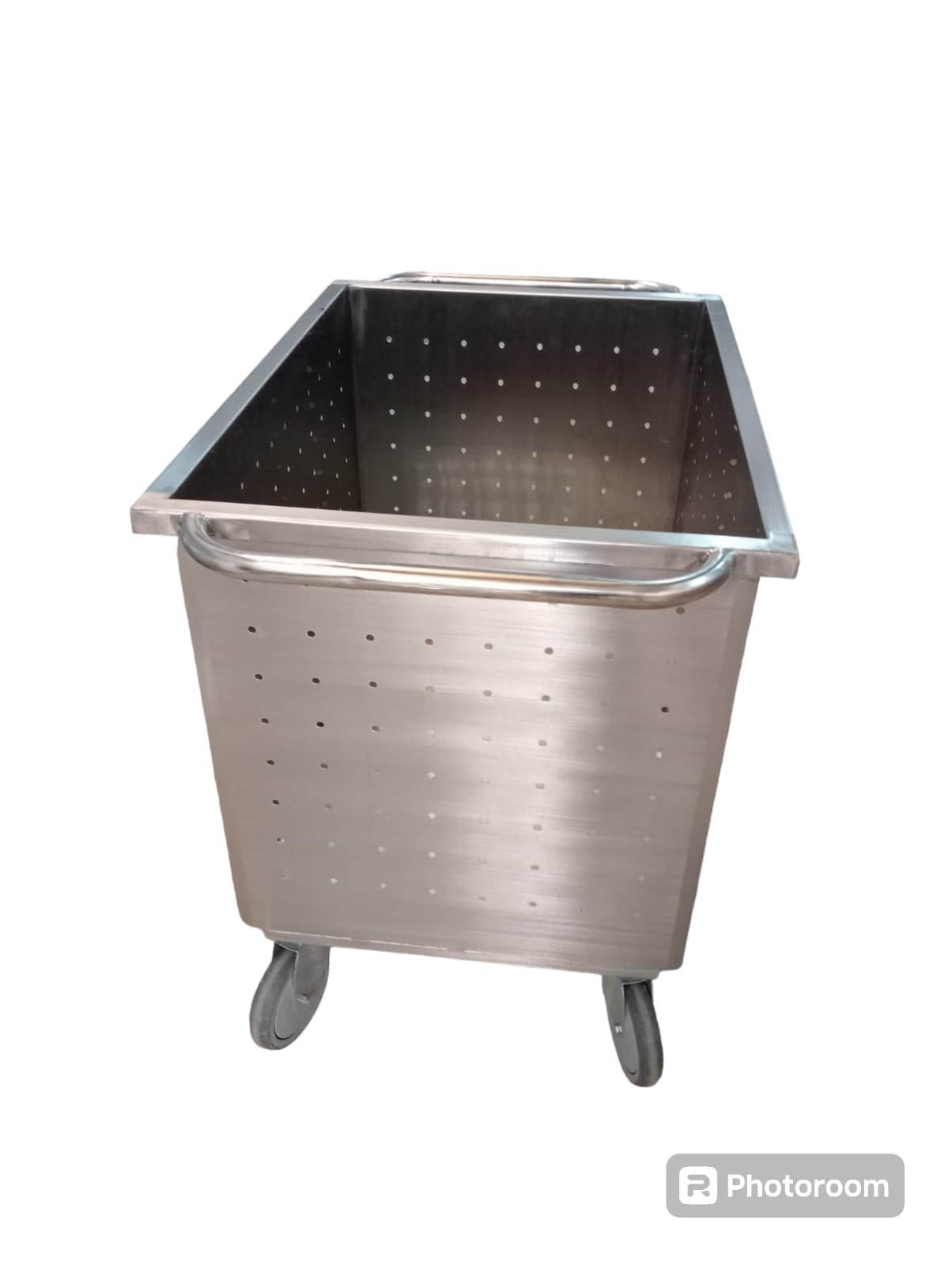 تروللى غسيل جاف ستانلس مخرم